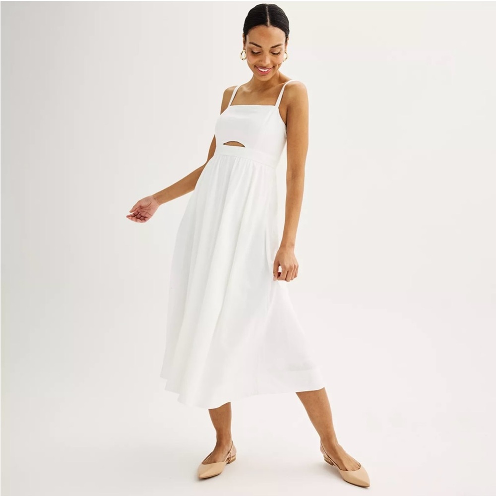 Nine West Cutout Midi Dress